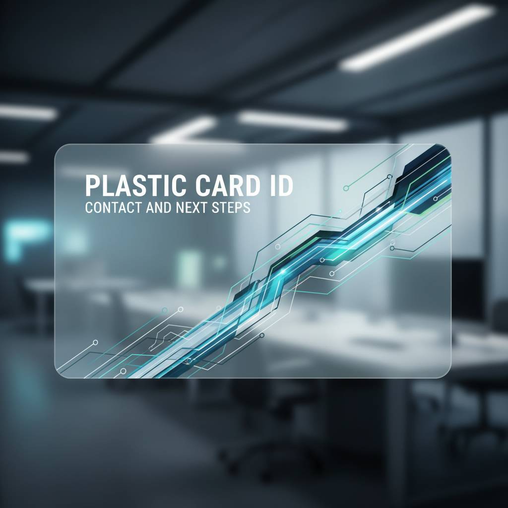 Contact and Next Steps Plastic Card ID