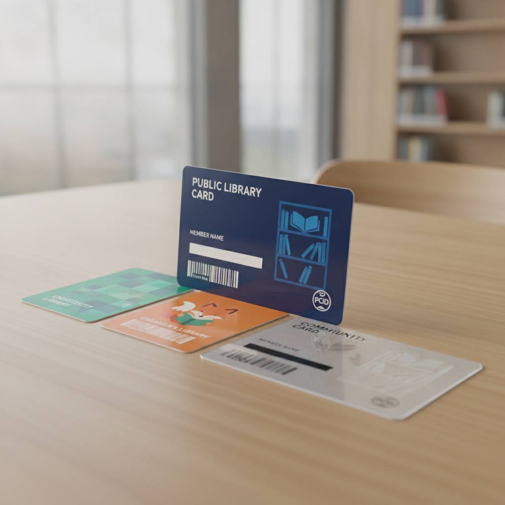 Custom Design Options for Plastic Library Cards